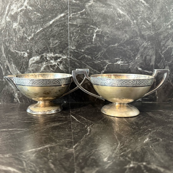 BENEDIC Period Plate Cream & Sugar - Picture 1 of 16